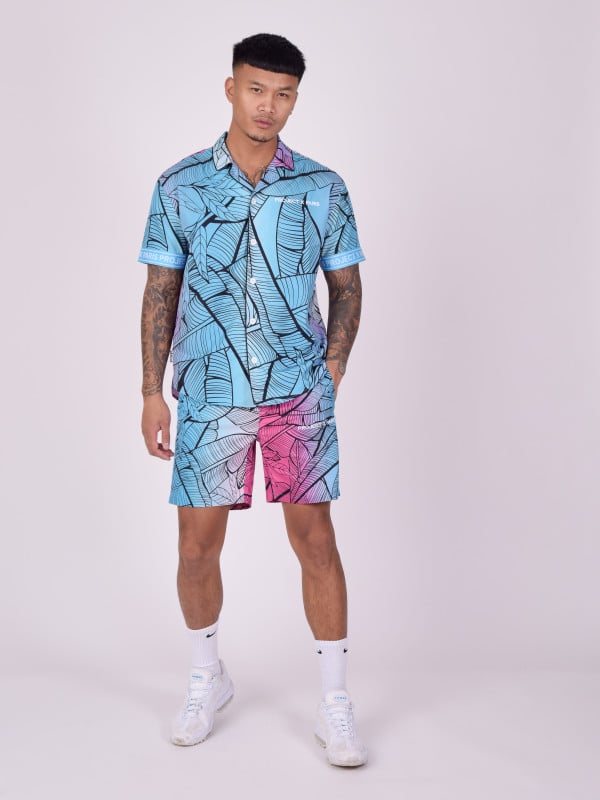 Project X Paris Chemise Décontractée Imprimé Tropical Avec Col à Revers