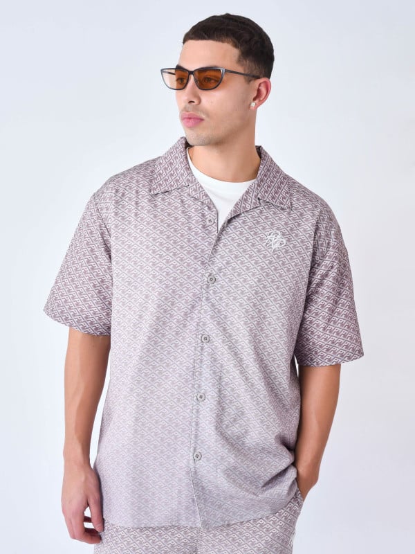 project x paris Chemise imprimé Graphic Gaze dégradé