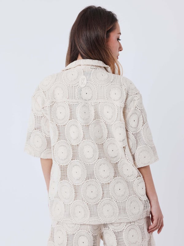 Project X Paris Chemise Kalash X PXP à Patchwork De Broderie