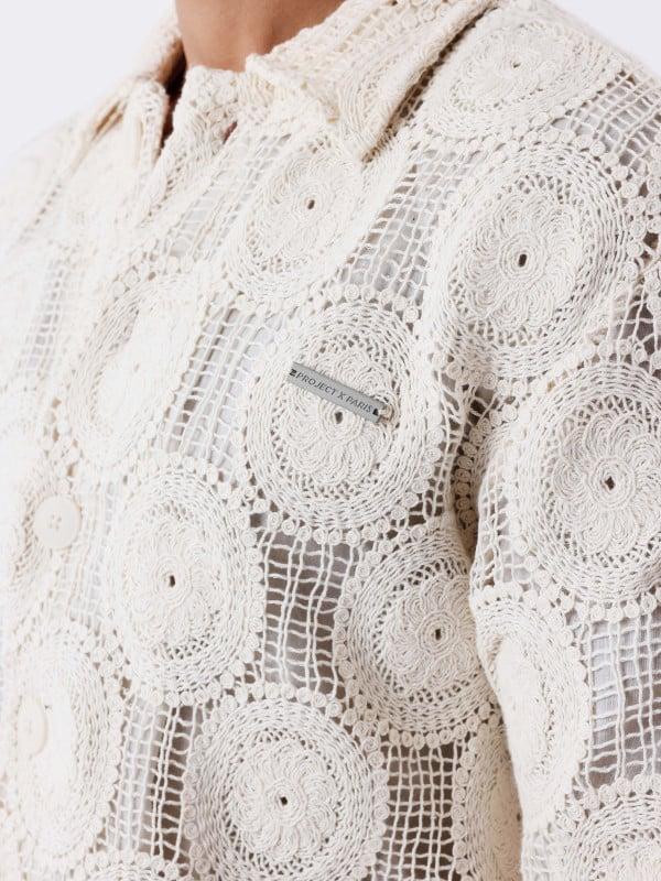 Project X Paris Chemise Kalash X PXP à Patchwork De Broderie