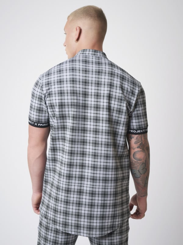 Project X Paris Chemise Manches Courtes Elstiquées à Carreaux