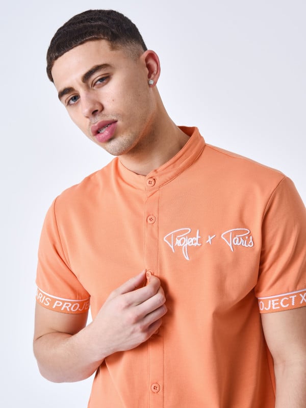 project x paris Chemise manches courtes logo brodé en relief