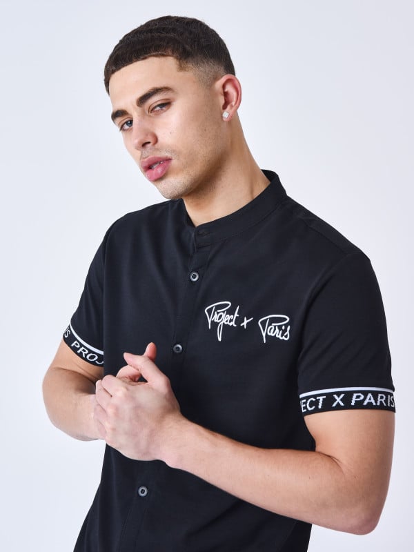 project x paris Chemise manches courtes logo brodé en relief