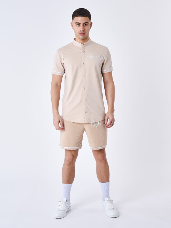 Project X Paris Chemise Manches Courtes Logo Brodé En Relief