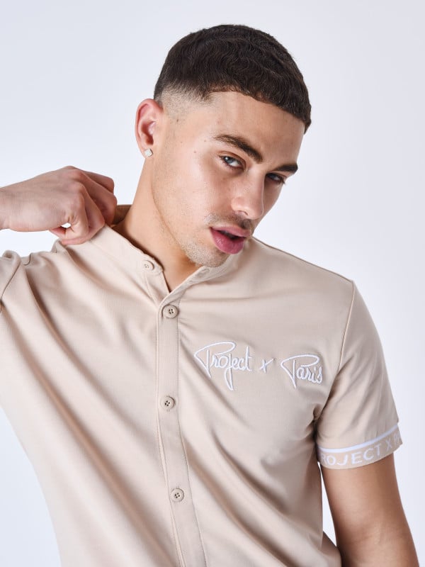 project x paris Chemise manches courtes logo brodé en relief