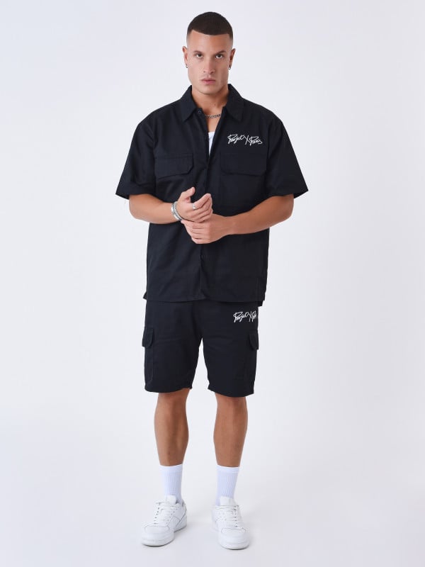 Project X Paris Chemise Manches Courtes Uni à Poches