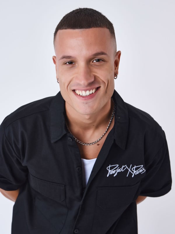 project x paris Chemise manches courtes uni à poches