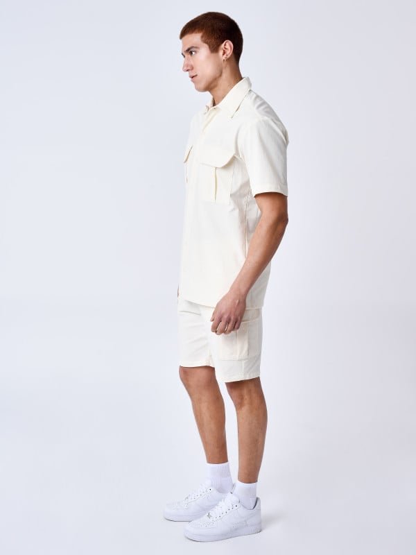 Project X Paris Chemise Manches Courtes Uni Texturé