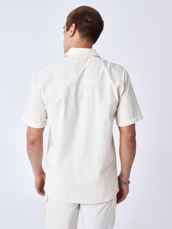 Project X Paris Chemise Manches Courtes Uni Texturé