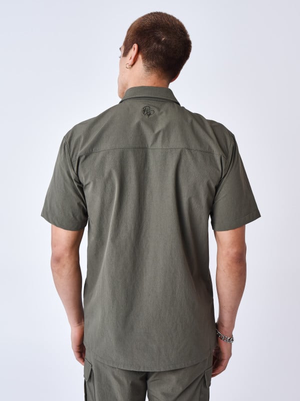 Project X Paris Chemise Manches Courtes Uni Texturé