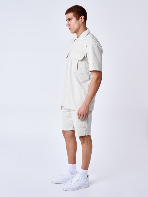 Project X Paris Chemise Manches Courtes Uni Texturé