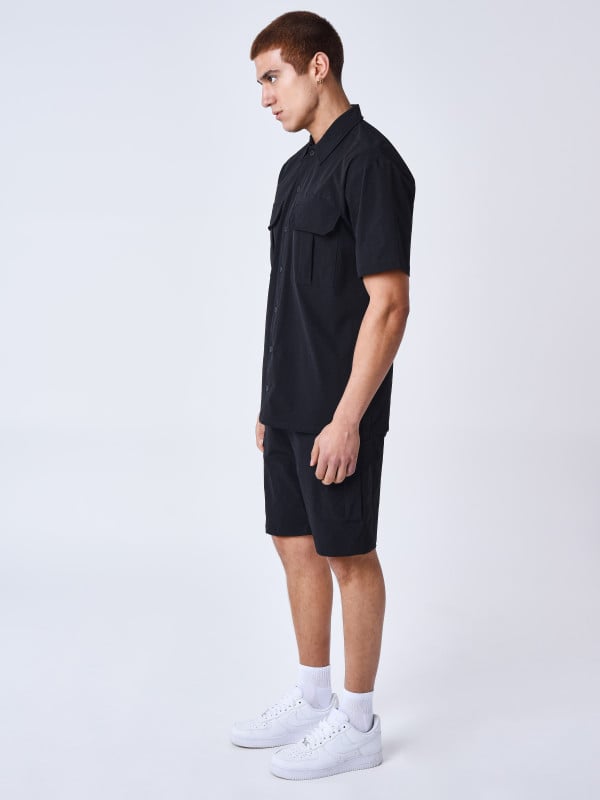 Project X Paris Chemise Manches Courtes Uni Texturé