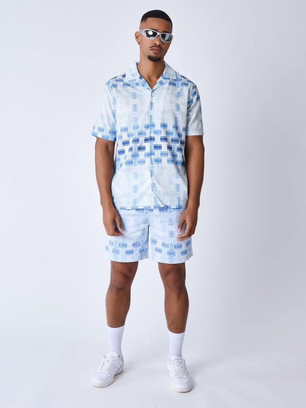 Project X Paris Chemise Manches Courts Imprimé Streamer