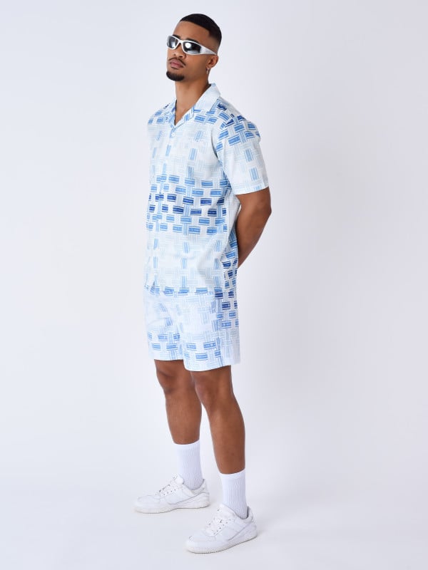 Project X Paris Chemise Manches Courts Imprimé Streamer