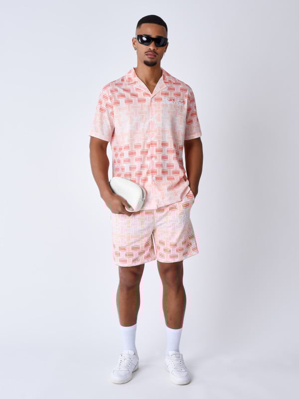 Project X Paris Chemise Manches Courts Imprimé Streamer