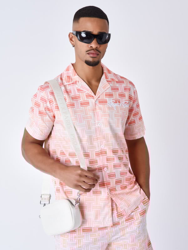 project x paris Chemise manches courts imprimé Streamer