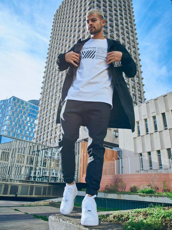Project X Paris Coupe Vent Long Black & White "Baba Collab"