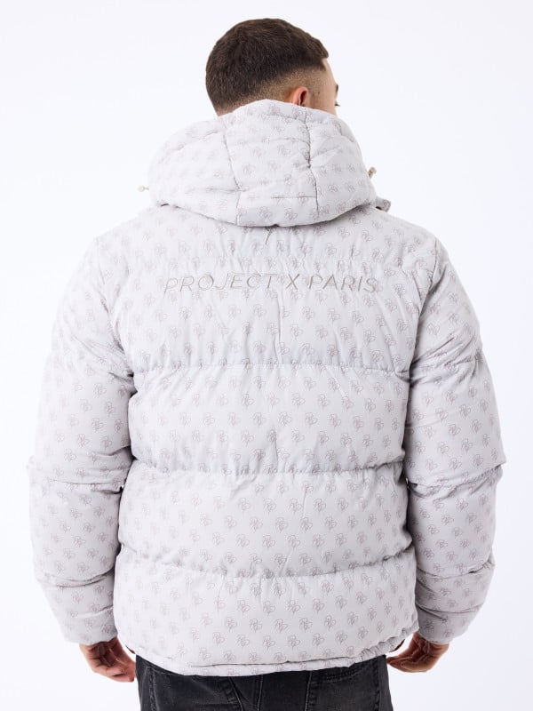 Project X Paris Doudoune A Capuche All Over Monogramme