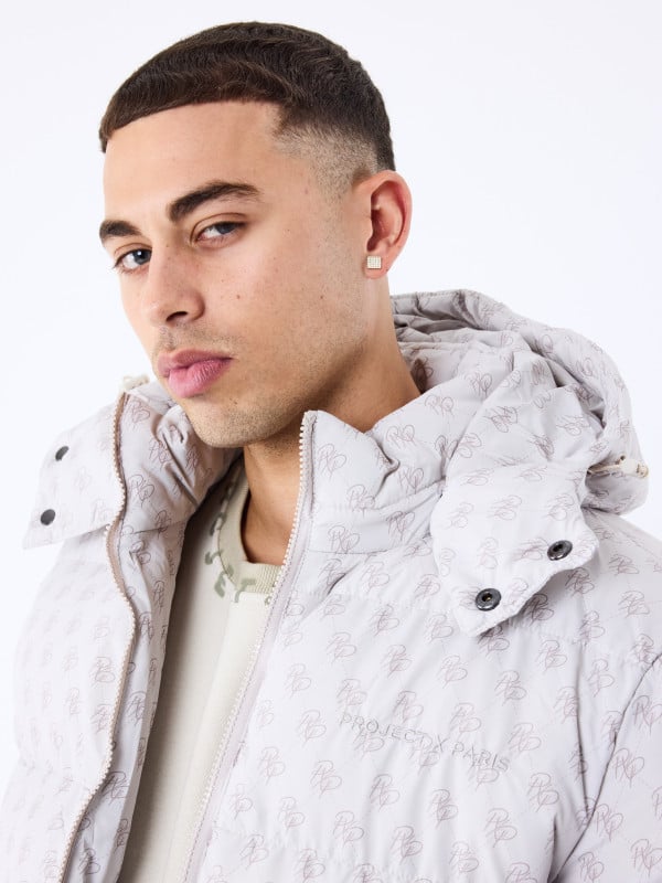 Project X Paris Doudoune A Capuche All Over Monogramme