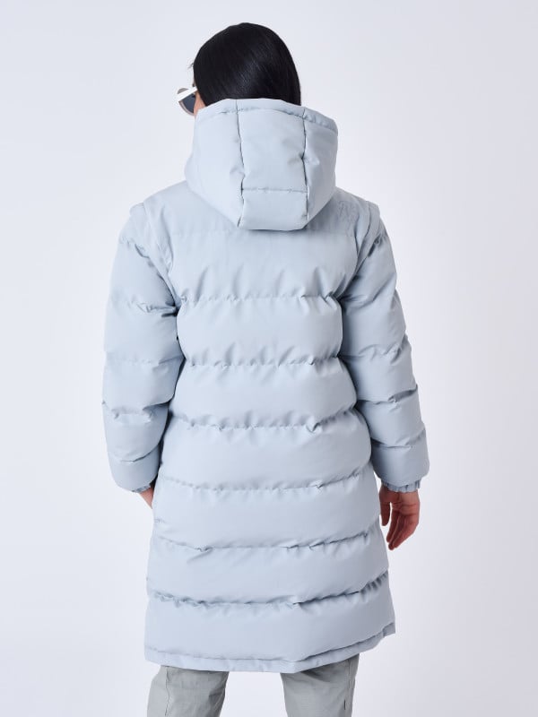 Project X Paris Doudoune Longue Matelassé Manches Amovibles