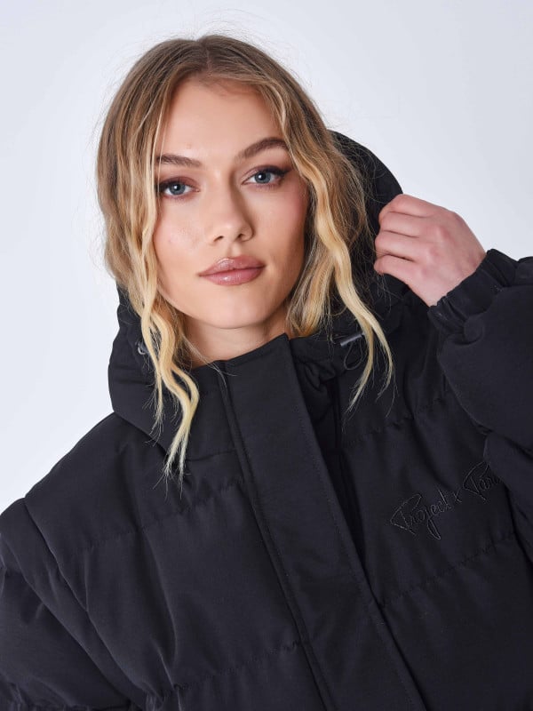 Project X Paris Doudoune Longue Matelassé Manches Amovibles