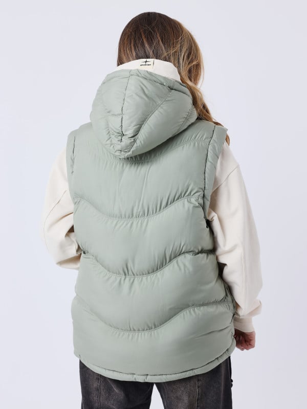 Project X Paris Doudoune Sans Manches à Capuche Vague