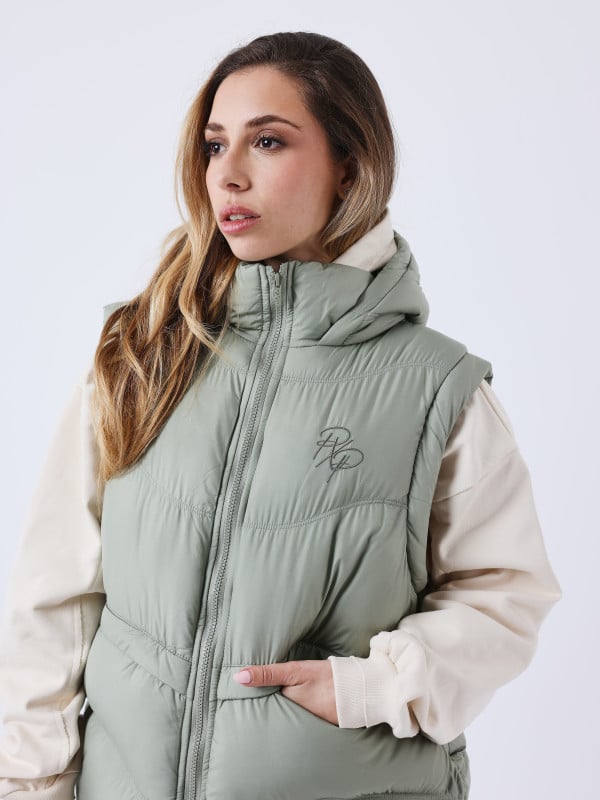 Project X Paris Doudoune Sans Manches à Capuche Vague