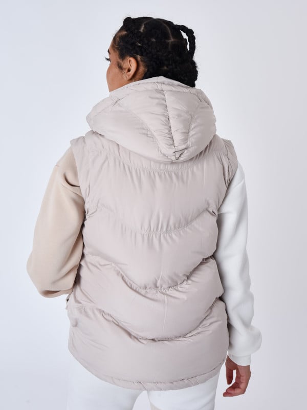 Project X Paris Doudoune Sans Manches à Capuche Vague