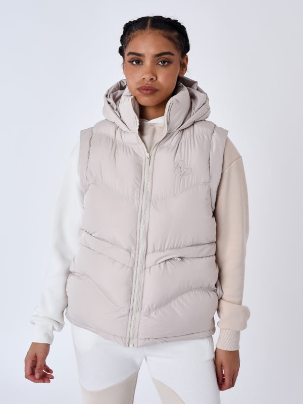 project x paris Doudoune sans manches à capuche Vague