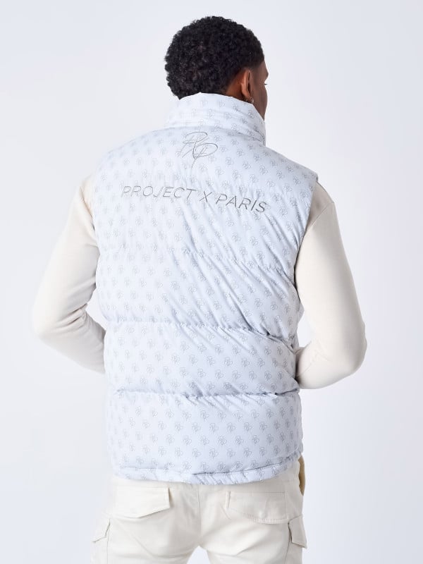 Project X Paris Doudoune Sans Manches All Over Monogramme
