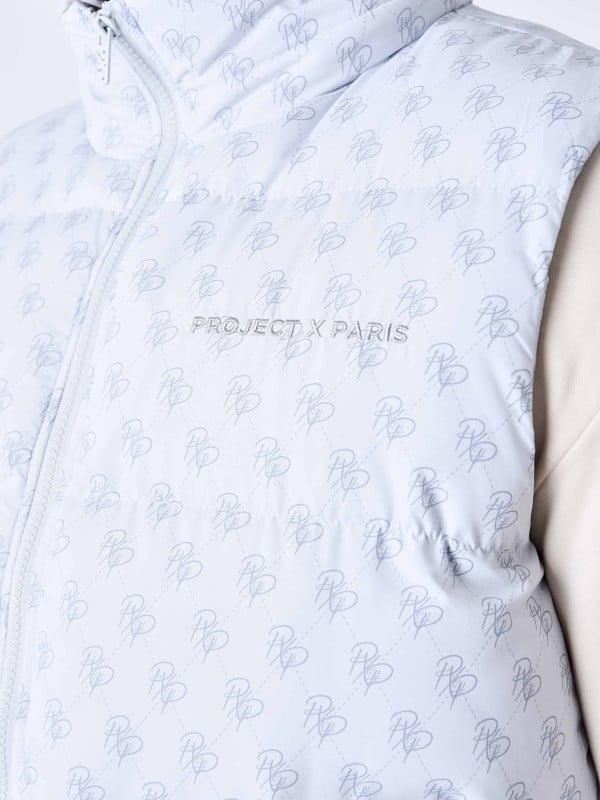Project X Paris Doudoune Sans Manches All Over Monogramme