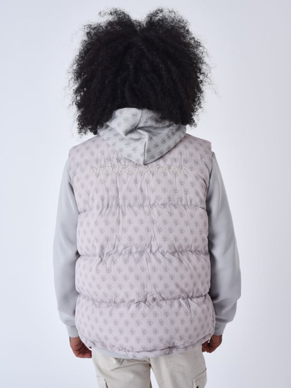Project X Paris Doudoune Sans Manches All Over Monogramme