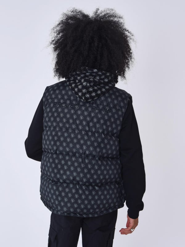 Project X Paris Doudoune Sans Manches All Over Monogramme