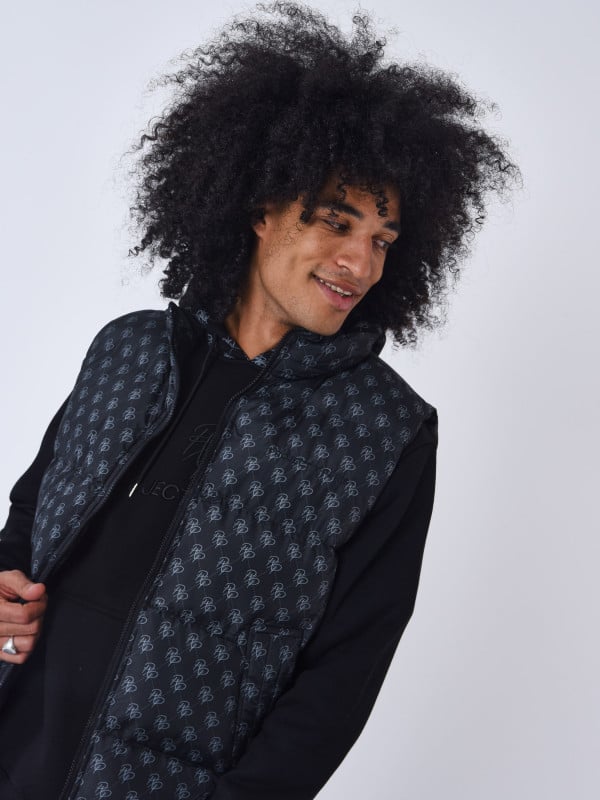 Project X Paris Doudoune Sans Manches All Over Monogramme