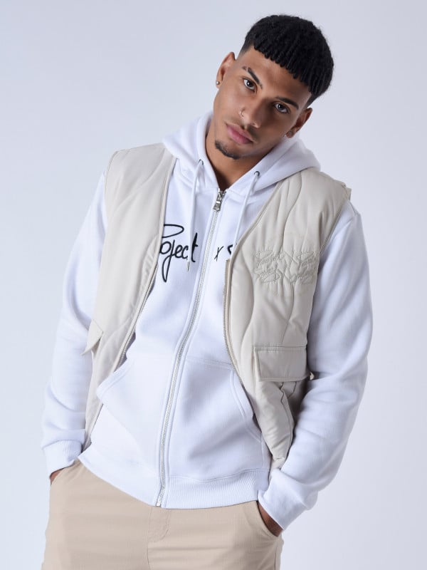 Project X Paris Gilet Sans Manche Matelassage Vague