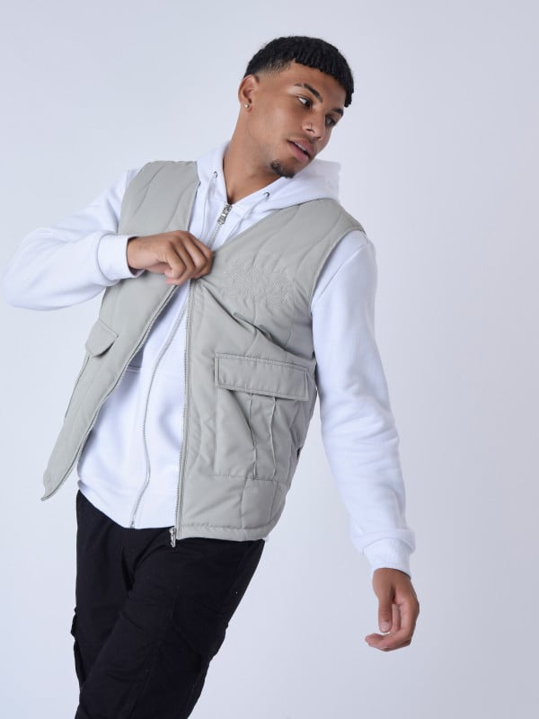 project x paris Gilet sans manche matelassage vague