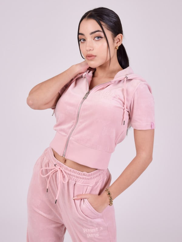 Project X Paris Gilet Zippé Manches Courtes En Velours