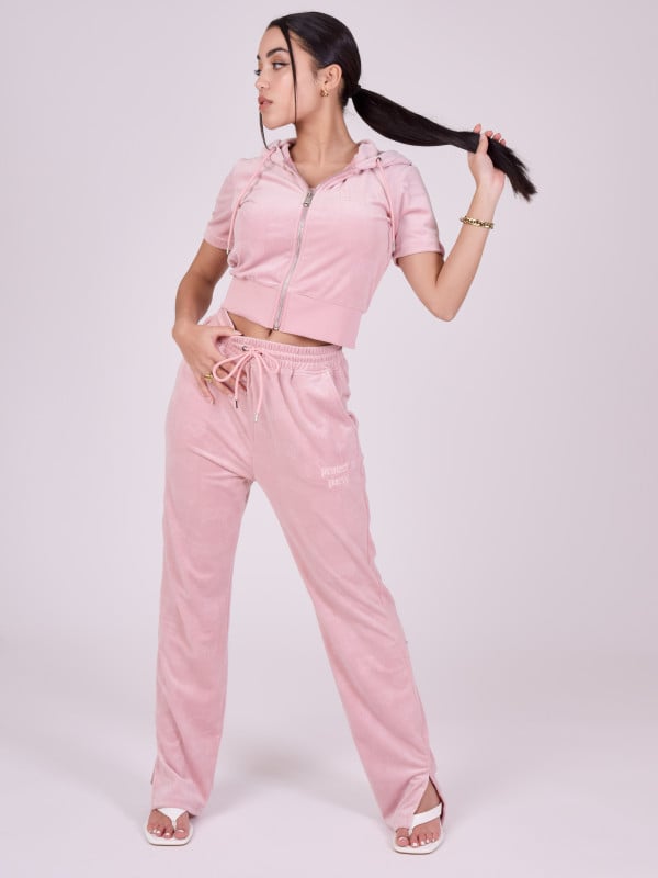 project x paris Gilet zippé manches courtes en velours