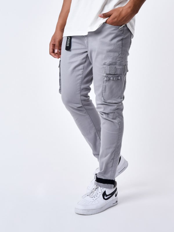 Project X Paris Jean Cargo Poches Et Sangle De Resserrement En Bas