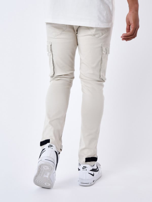 Project X Paris Jean Cargo Poches Et Sangle De Resserrement En Bas