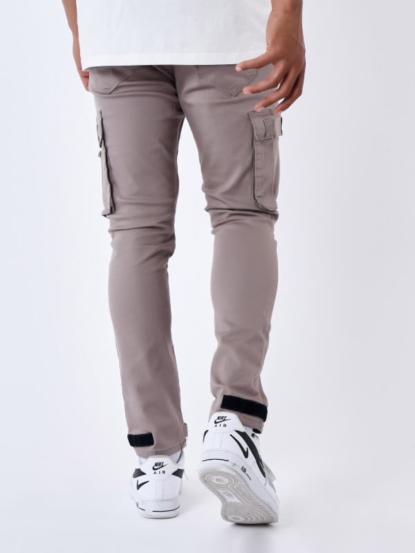 Project X Paris Jean Cargo Poches Et Sangle De Resserrement En Bas