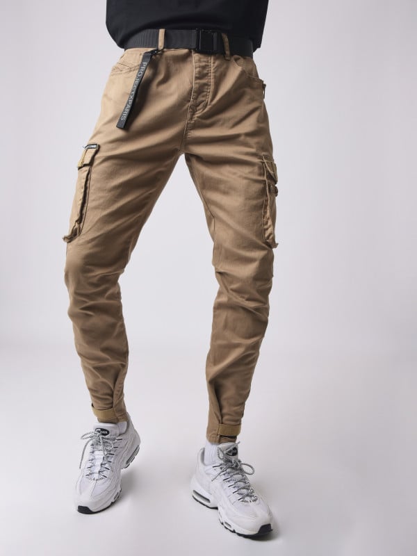 Project X Paris Jean Cargo Poches Et Sangle De Resserrement En Bas