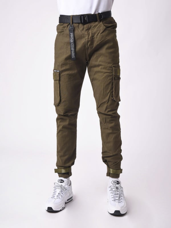 Project X Paris Jean Cargo Poches Et Sangle De Resserrement En Bas