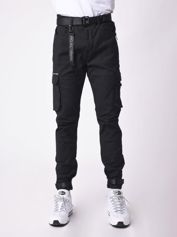 Project X Paris Jean Cargo Poches Et Sangle De Resserrement En Bas