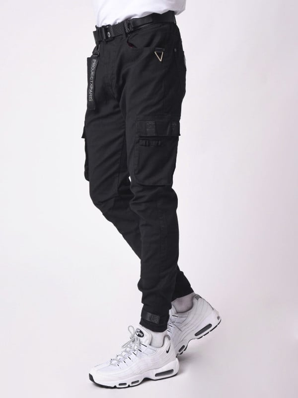 Project X Paris Jean Cargo Poches Et Sangle De Resserrement En Bas