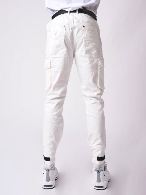 Project X Paris Jean Cargo Poches Et Sangle De Resserrement En Bas