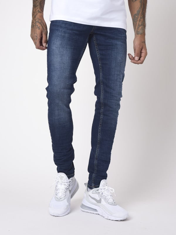 project x paris Jean skinny basic bleu brut effet gratté