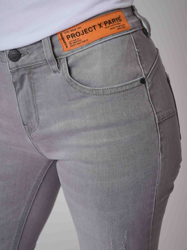 Project X Paris Jean Skinny Fit Push-up étiquette Logo