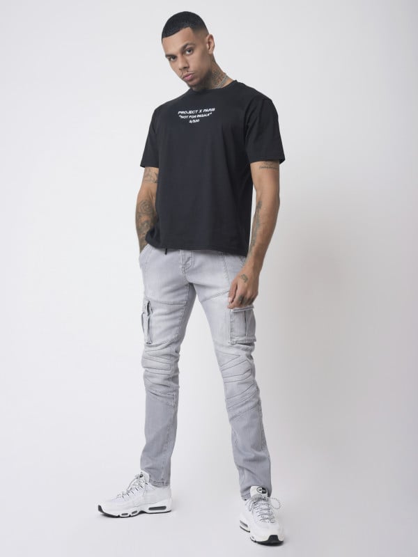 project x paris Jean Slim poche côté surpiqure biker