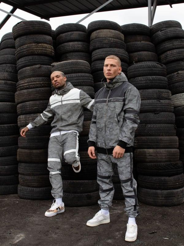 Project X Paris Pantalon De Jogging Bi-matière Réfléchissante Motif Camouflage "CAMO REFLECT"